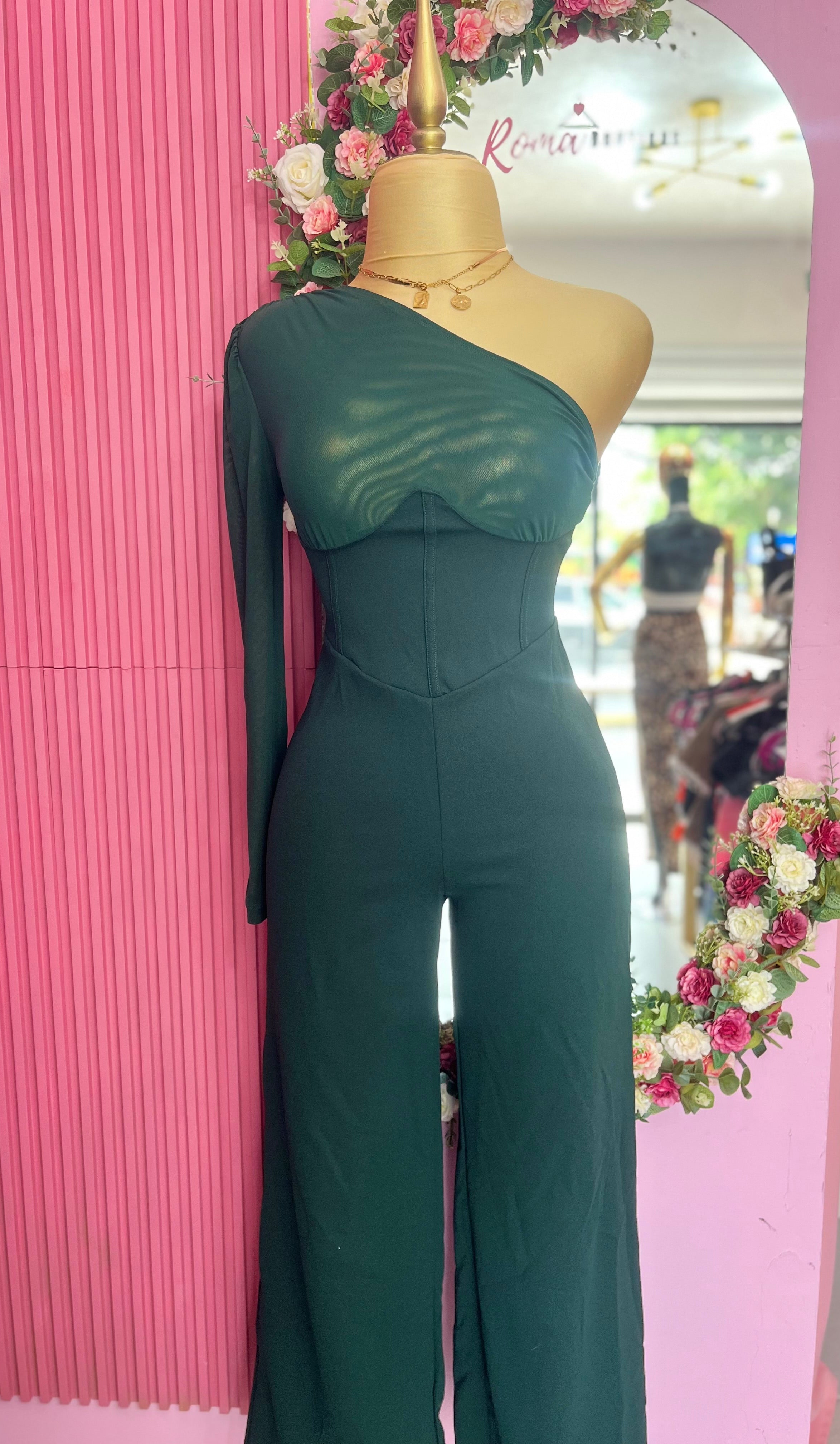 Palazzo verde  elegante de lado