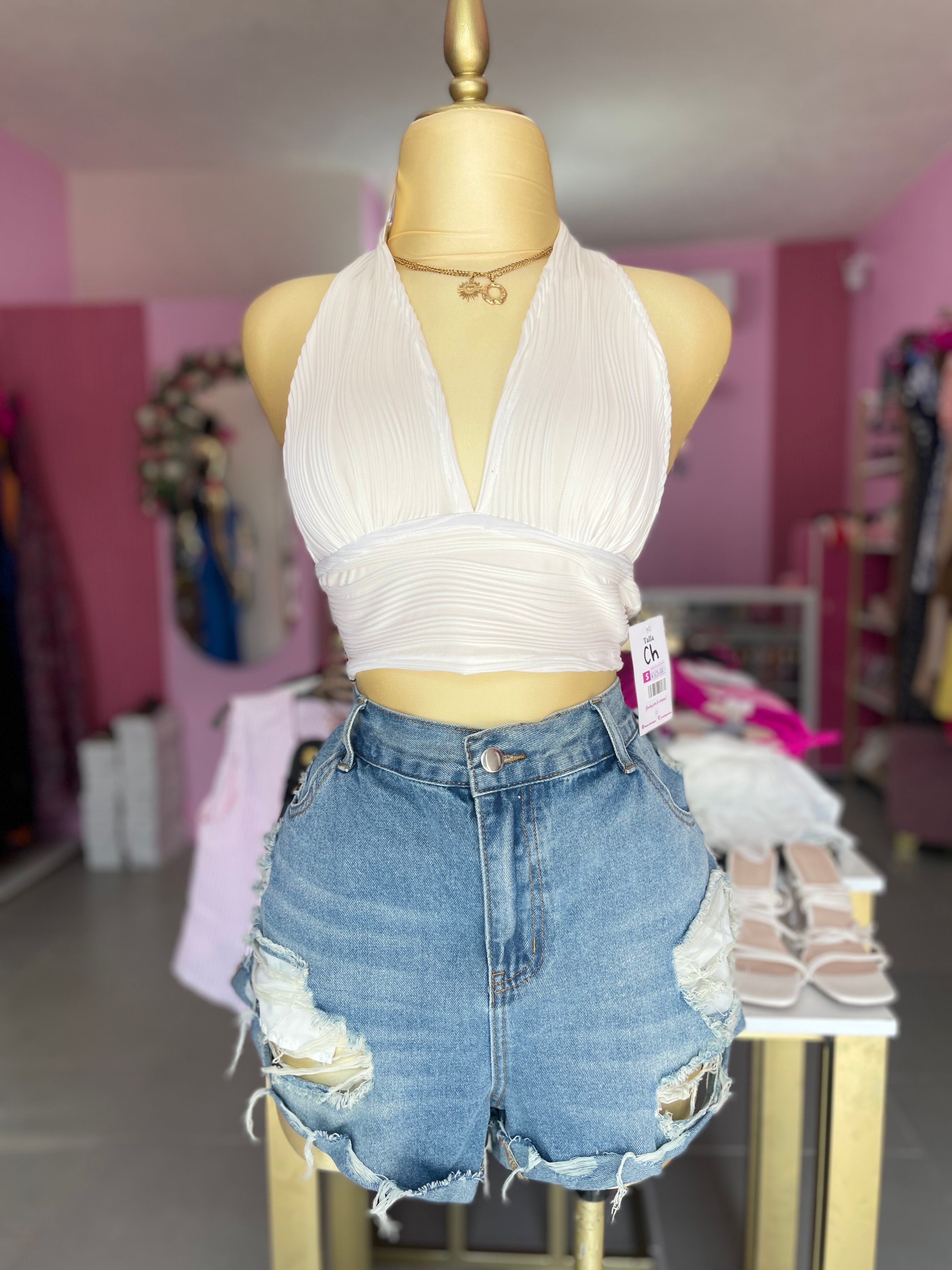 Short de mezclilla curvy