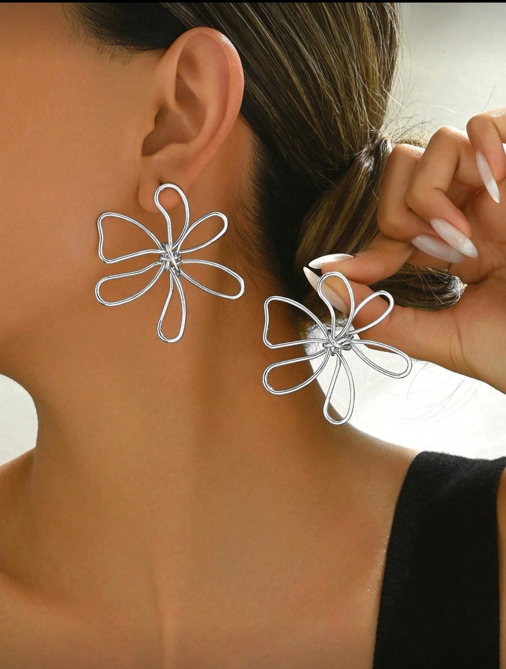 Aretes forma de flor