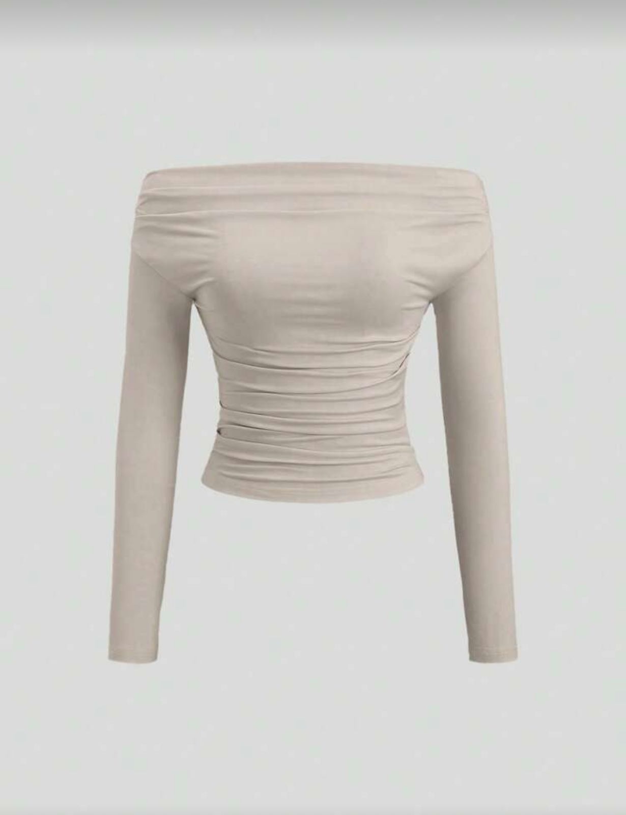 Blusa manga larga hombros descubiertos