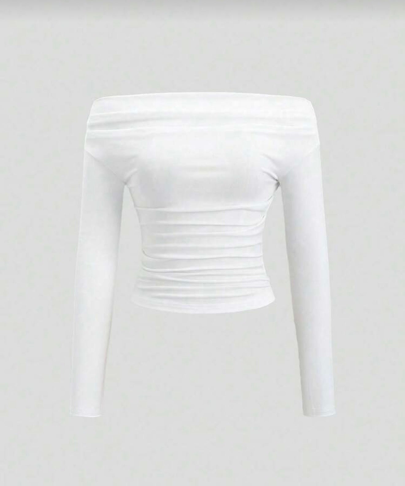 Blusa manga larga hombros descubiertos