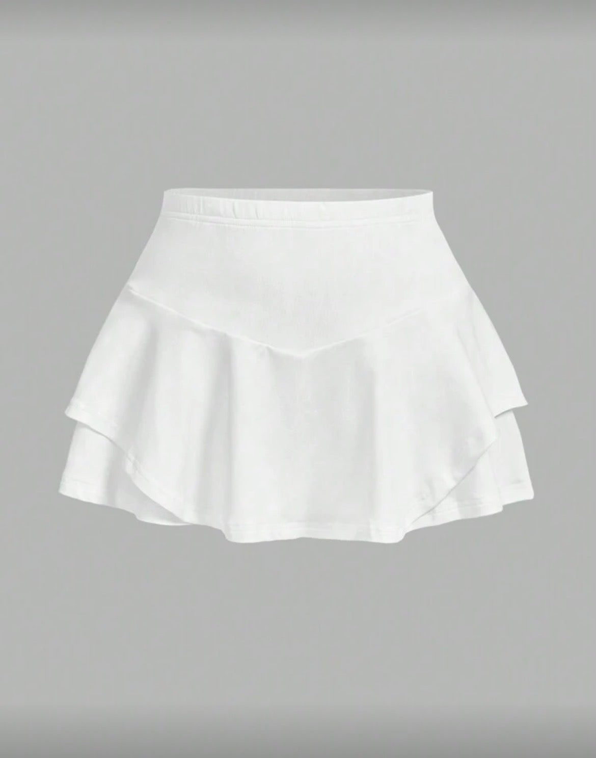 Falda short de Olanes