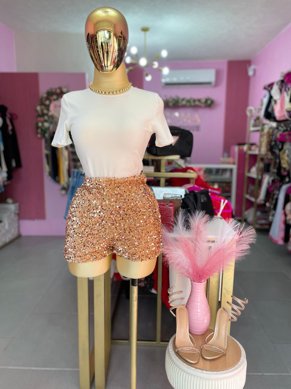 Short de lentejuelas