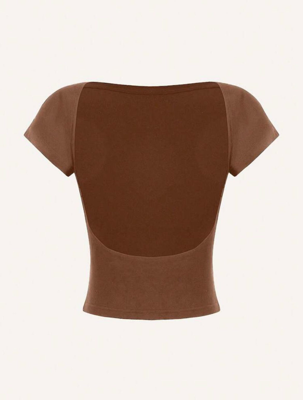 Blusa básica con espalda descubierta