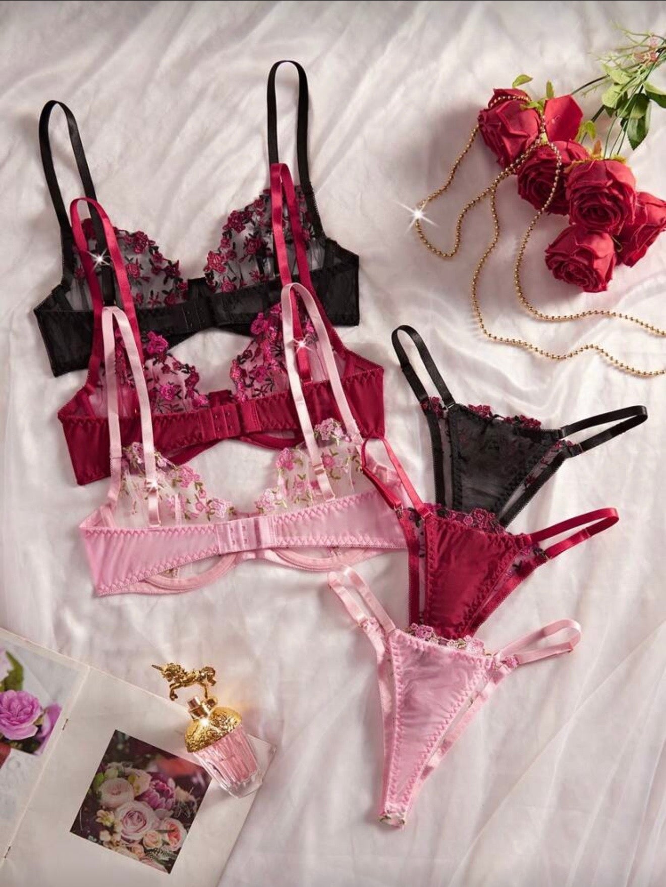 Lencería sexy con encaje