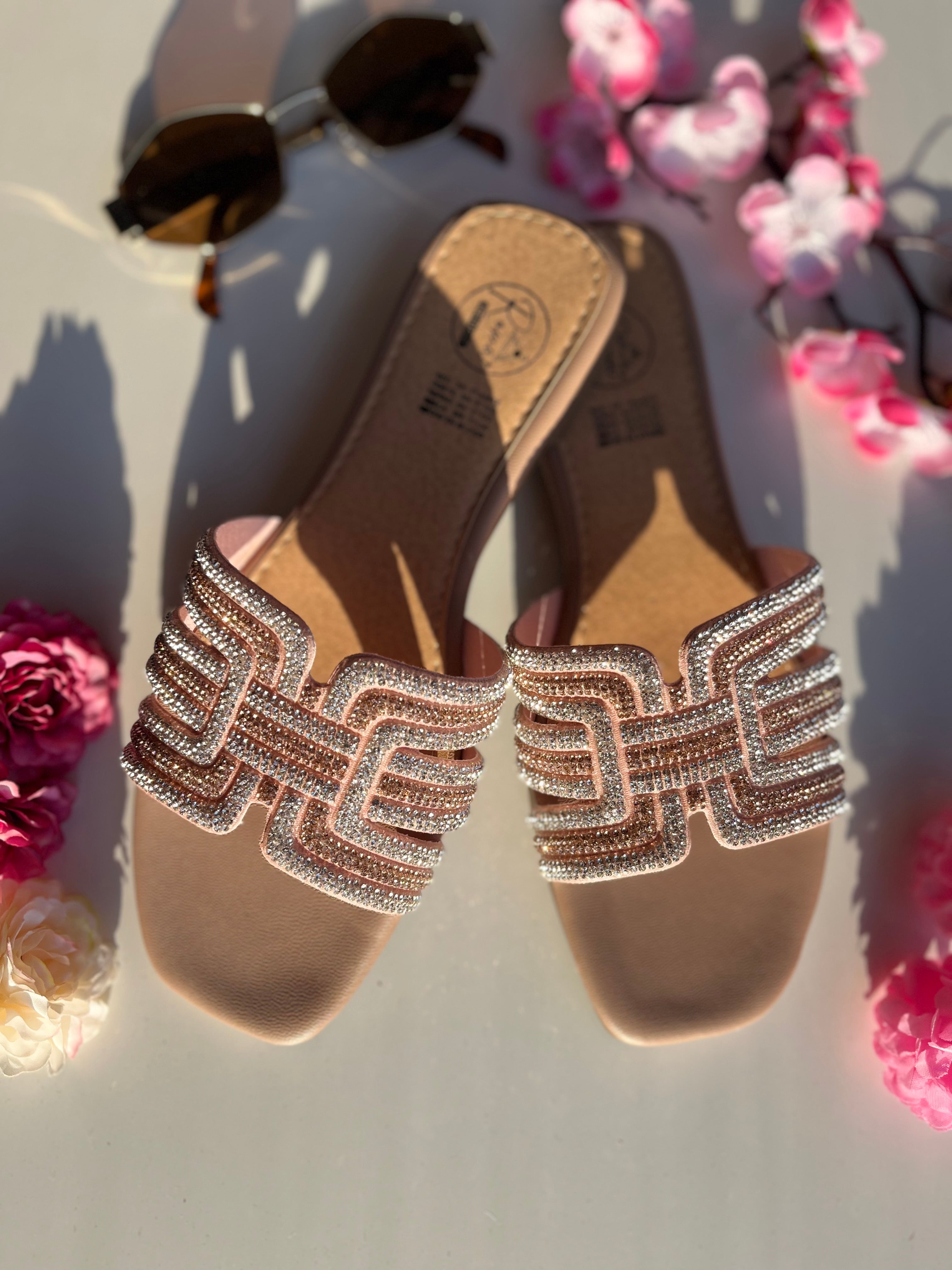 Sandalias con brillos