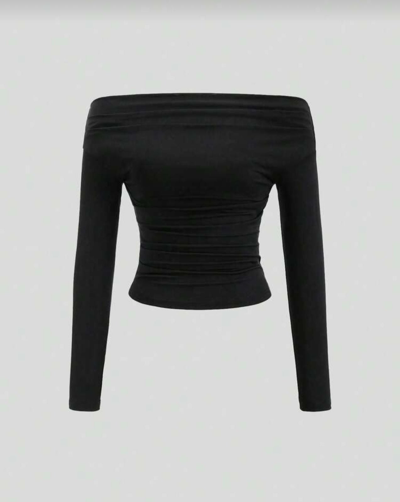 Blusa manga larga hombros descubiertos