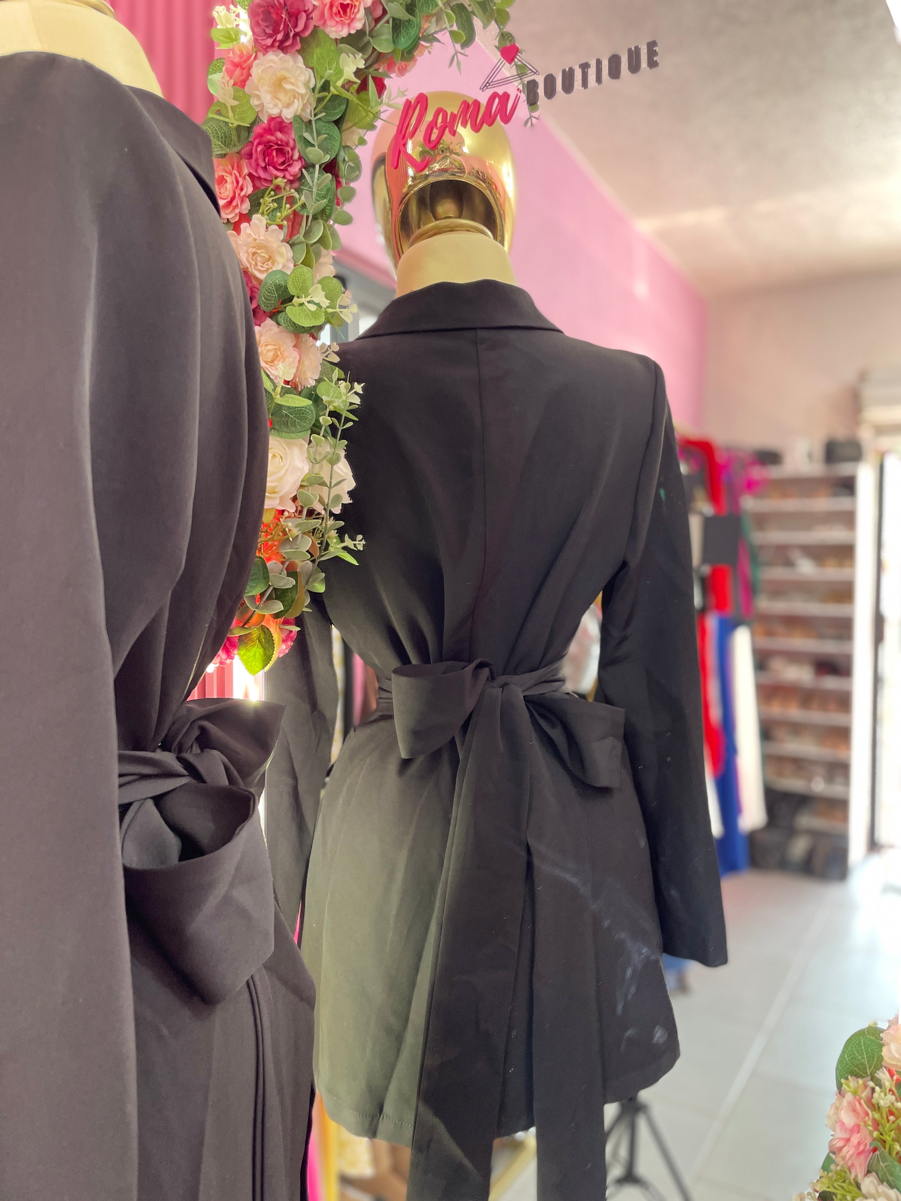 Vestido Blazer con moño atrás