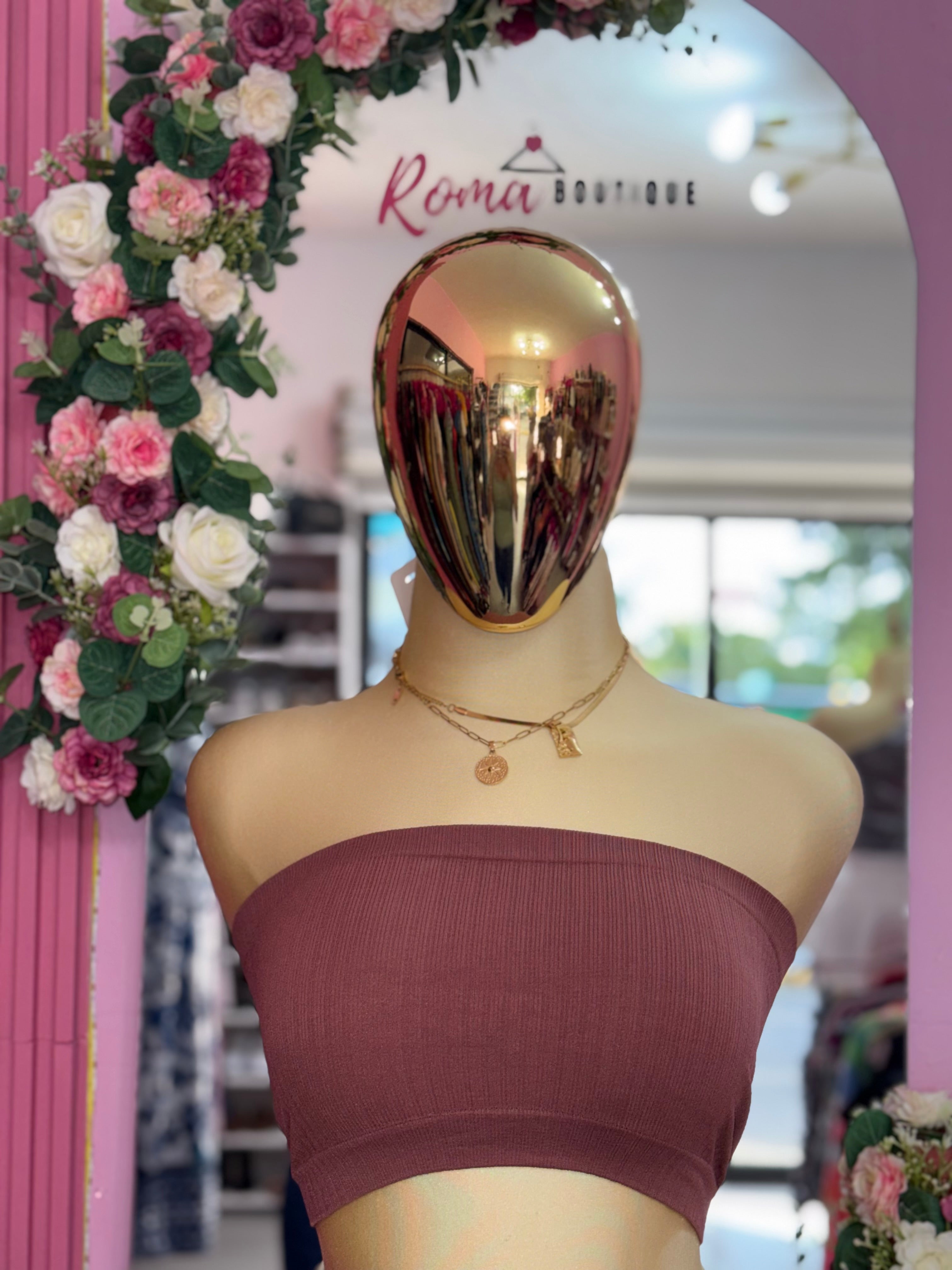 Top básicos strapless