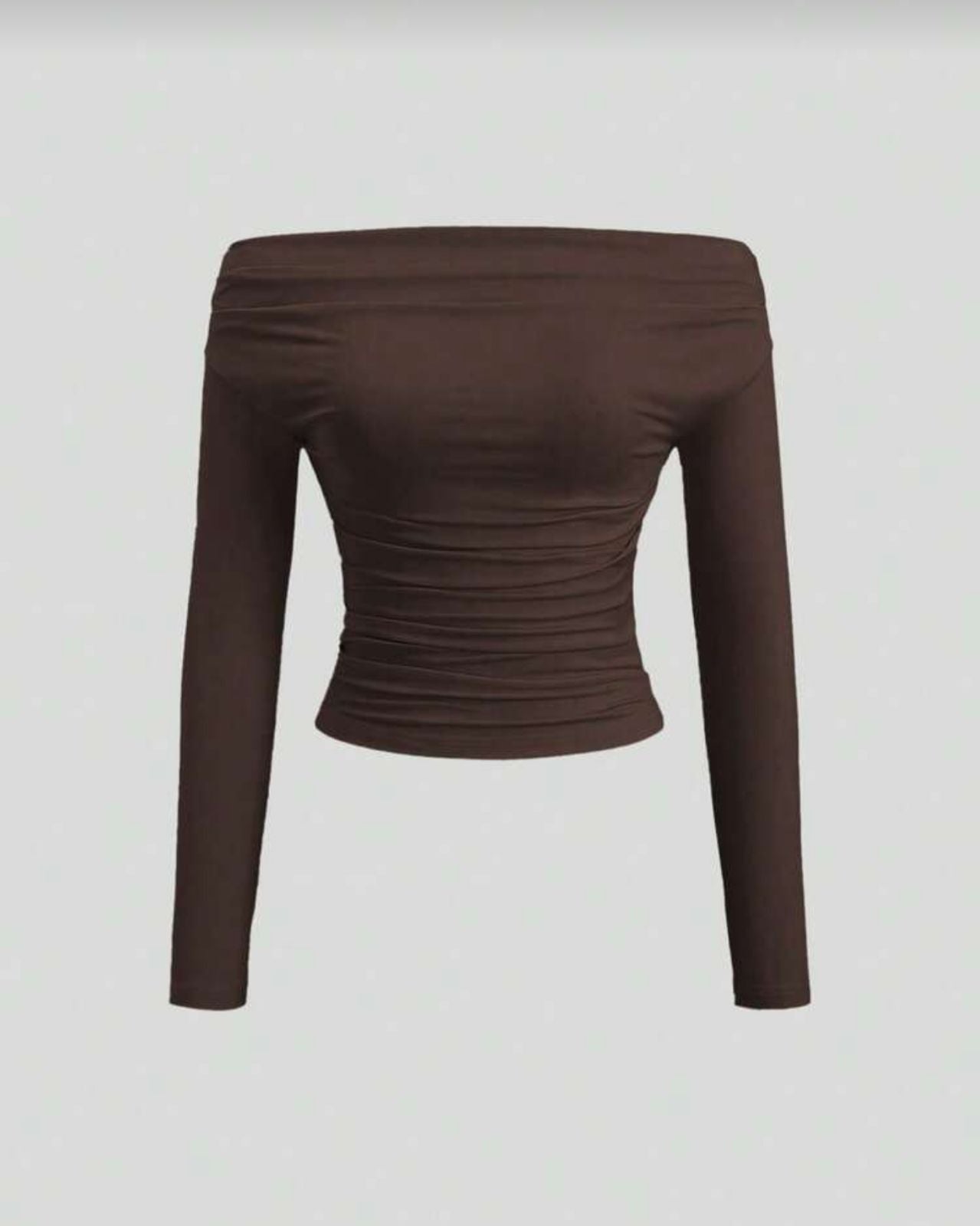 Blusa manga larga hombros descubiertos