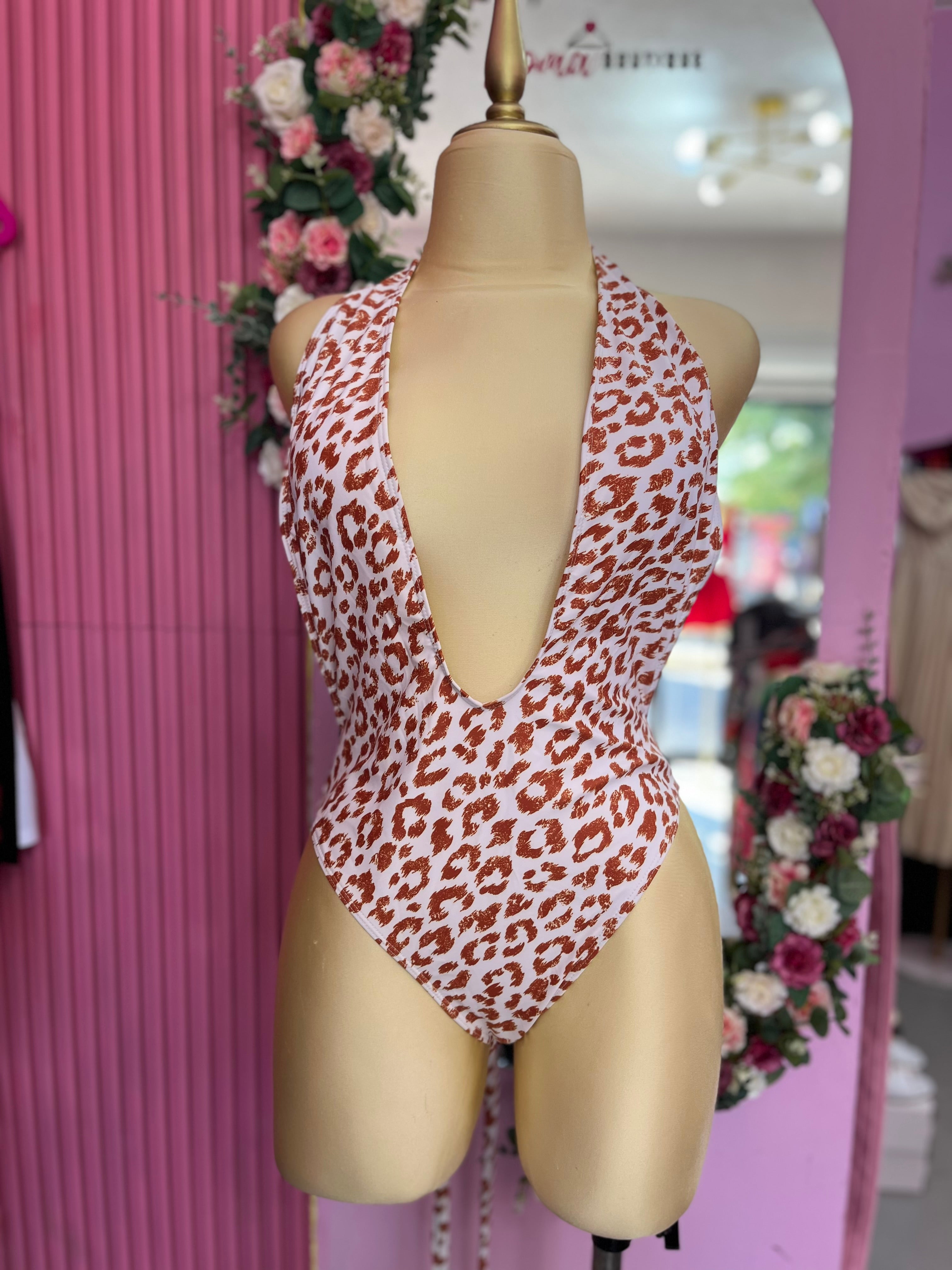 Traje de baño una piezadiseño de cebra