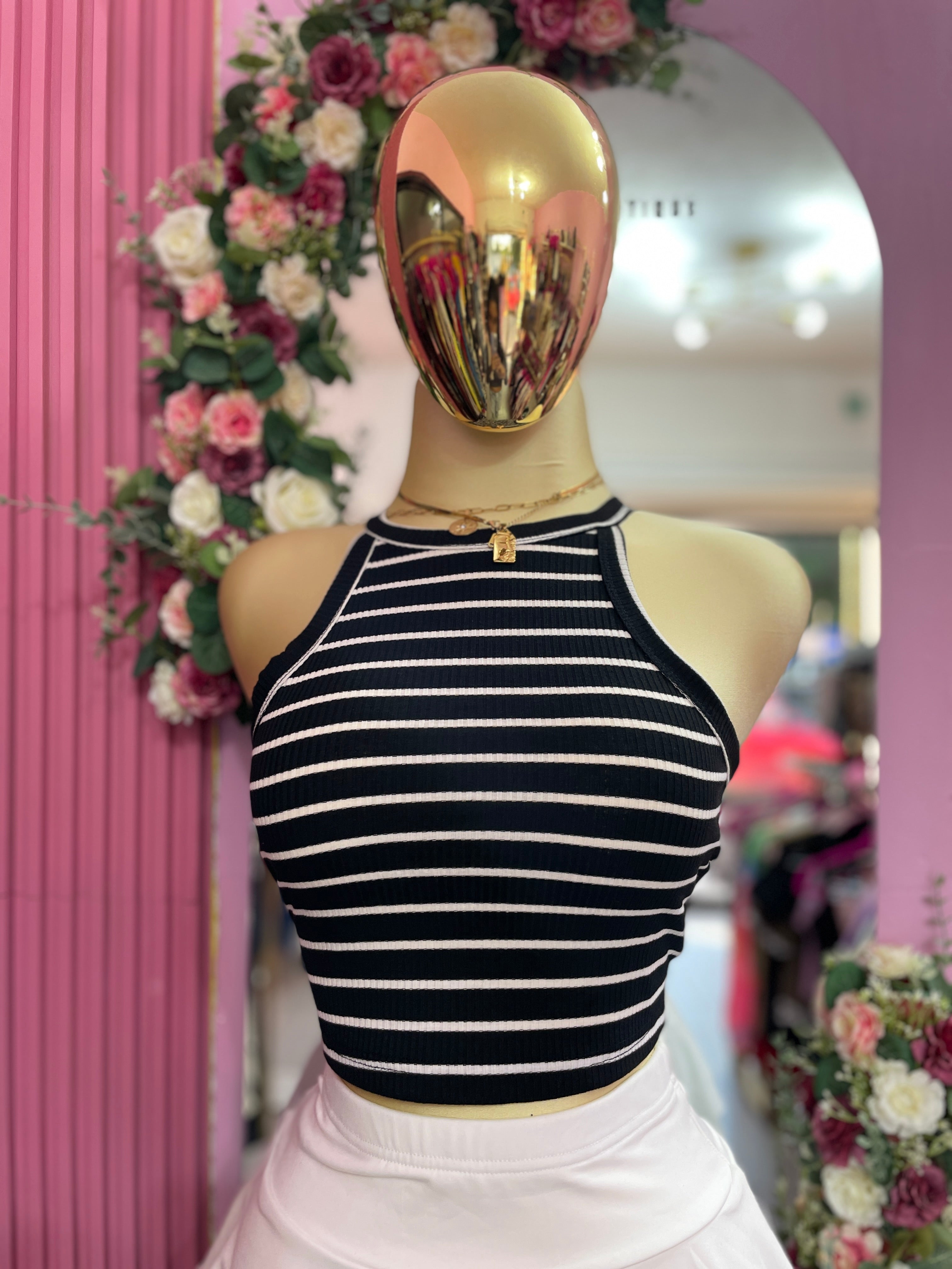 Top con diseño de rayas