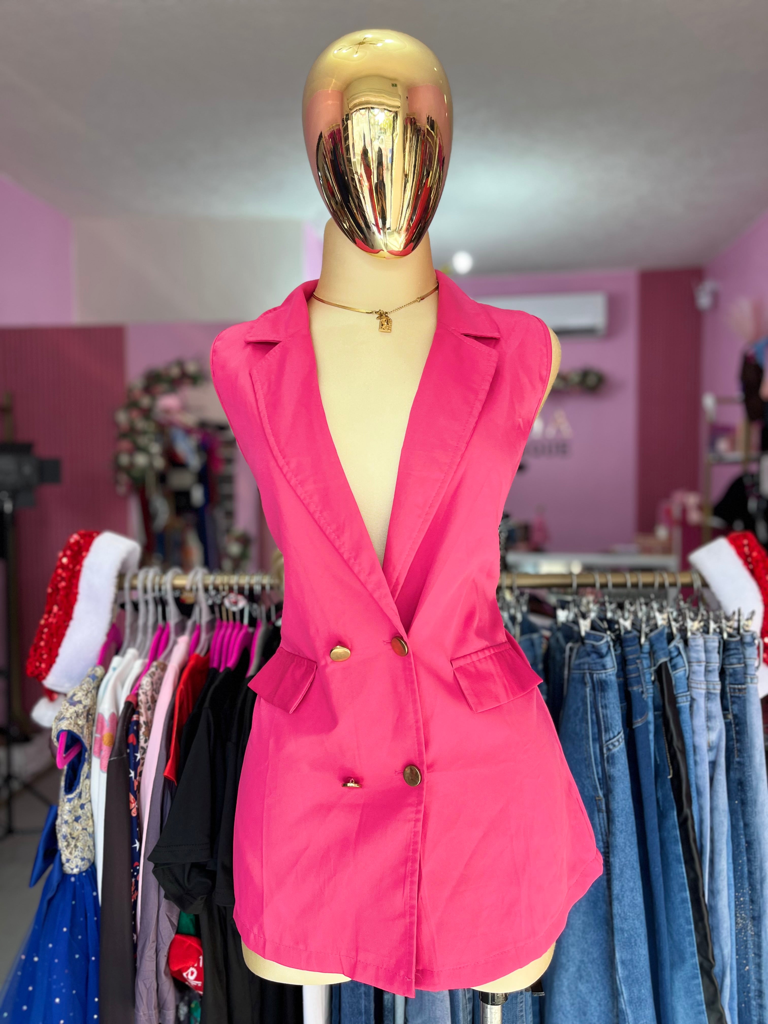 Vestido blazzer rosa