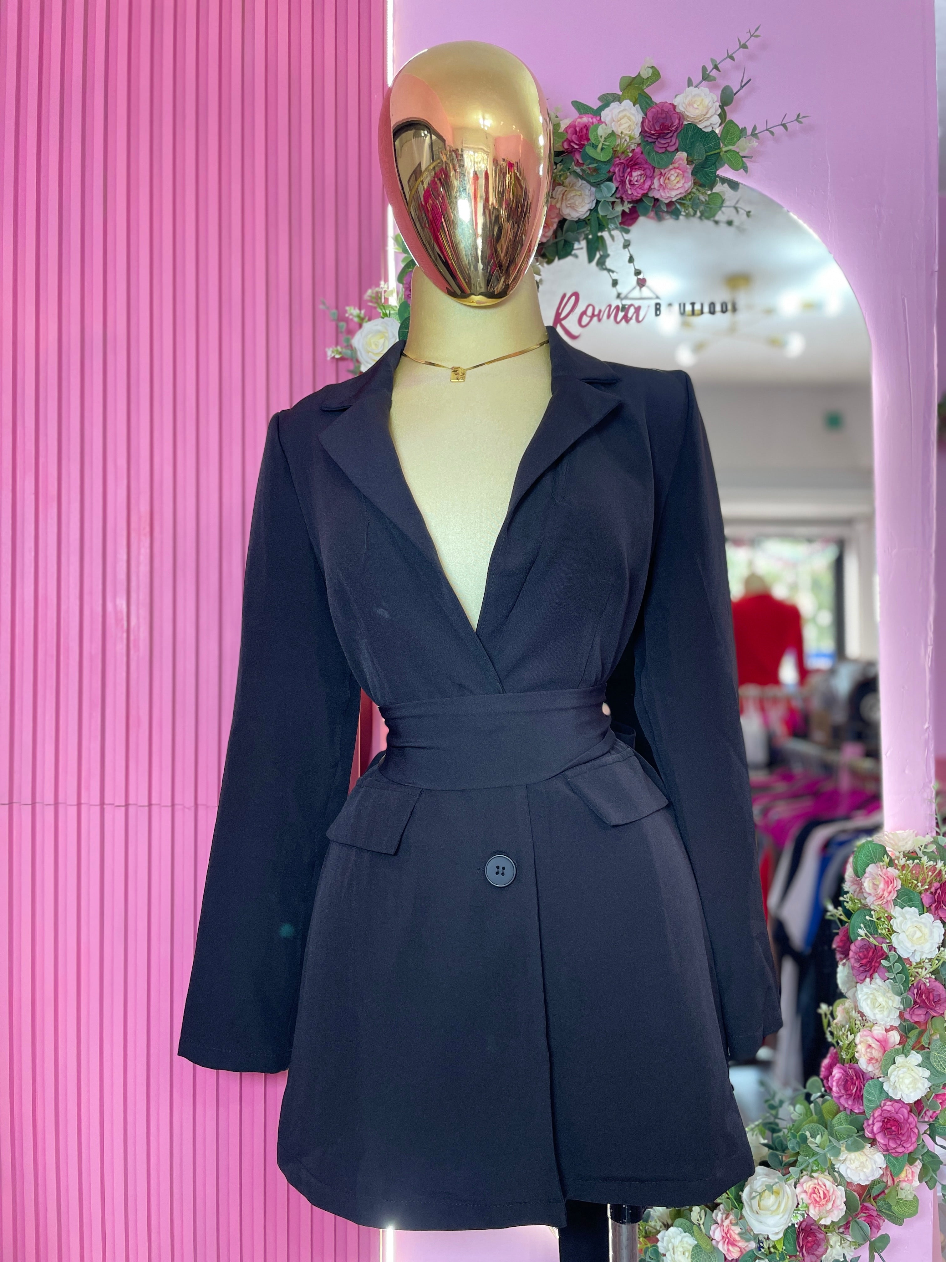 Vestido Blazer con moño atrás