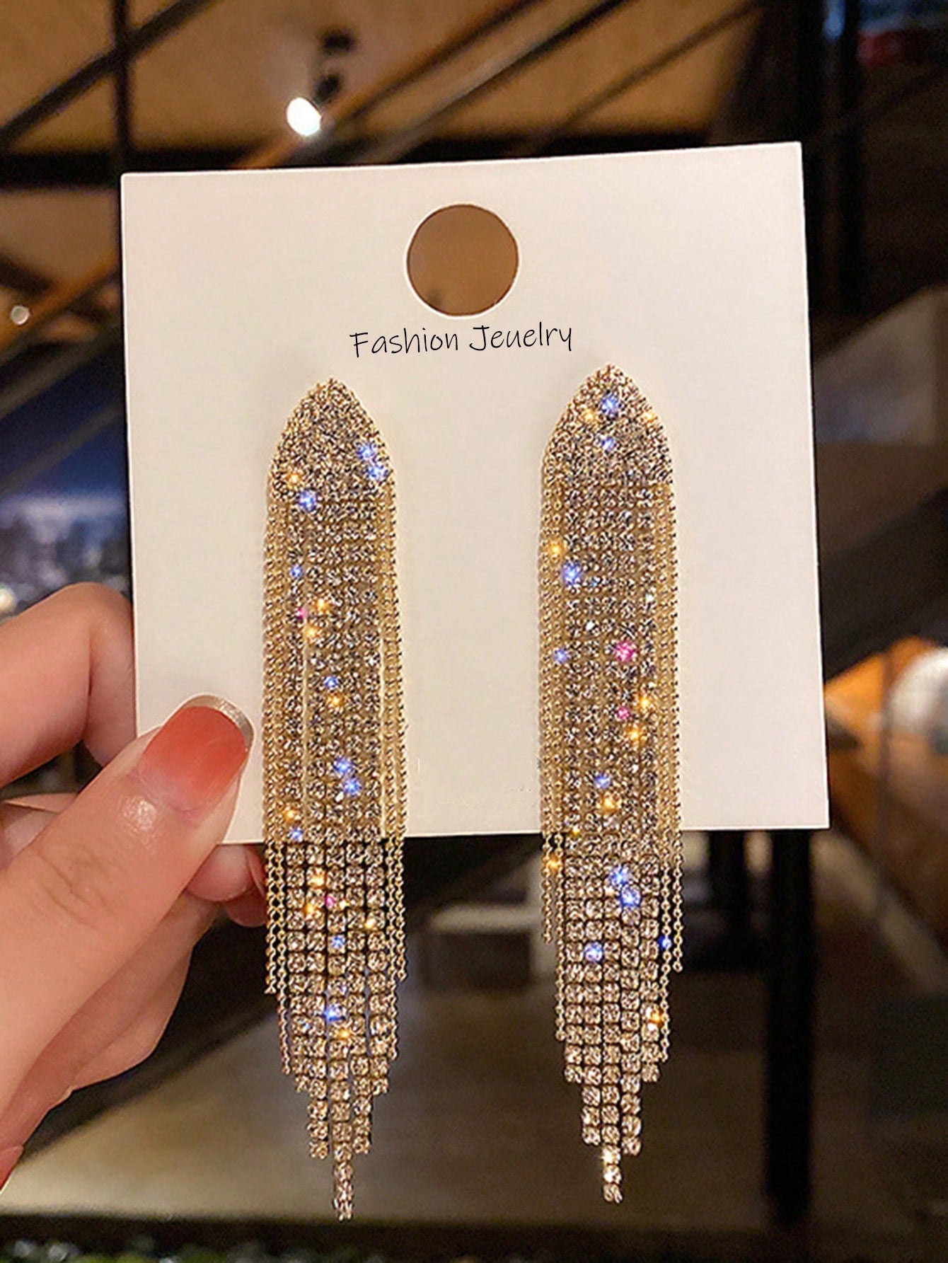 Aretes elegantes largo