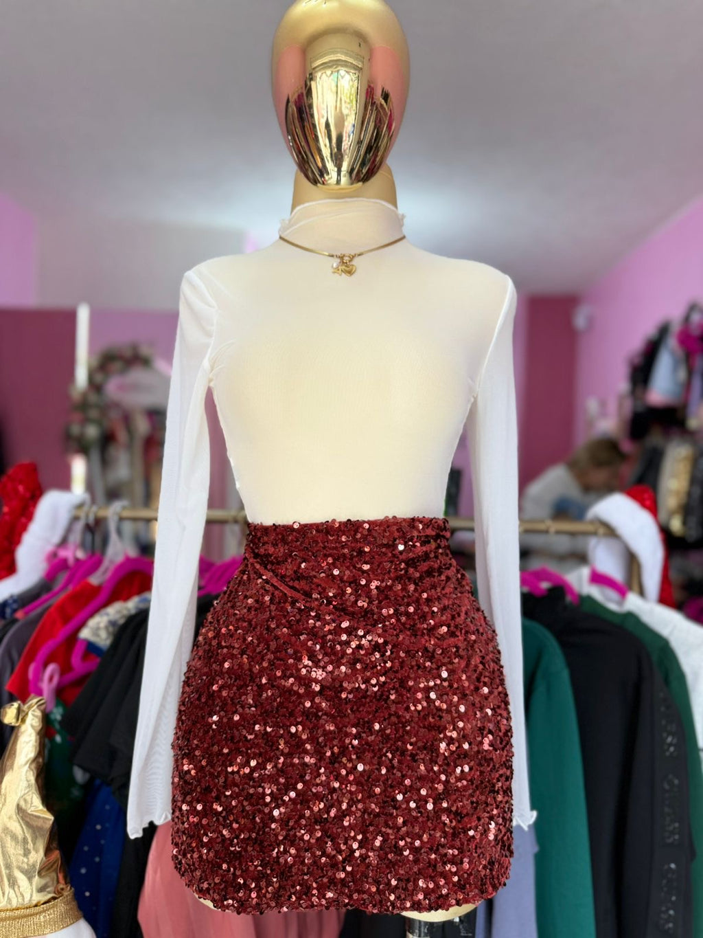 Falda de lentejuelas