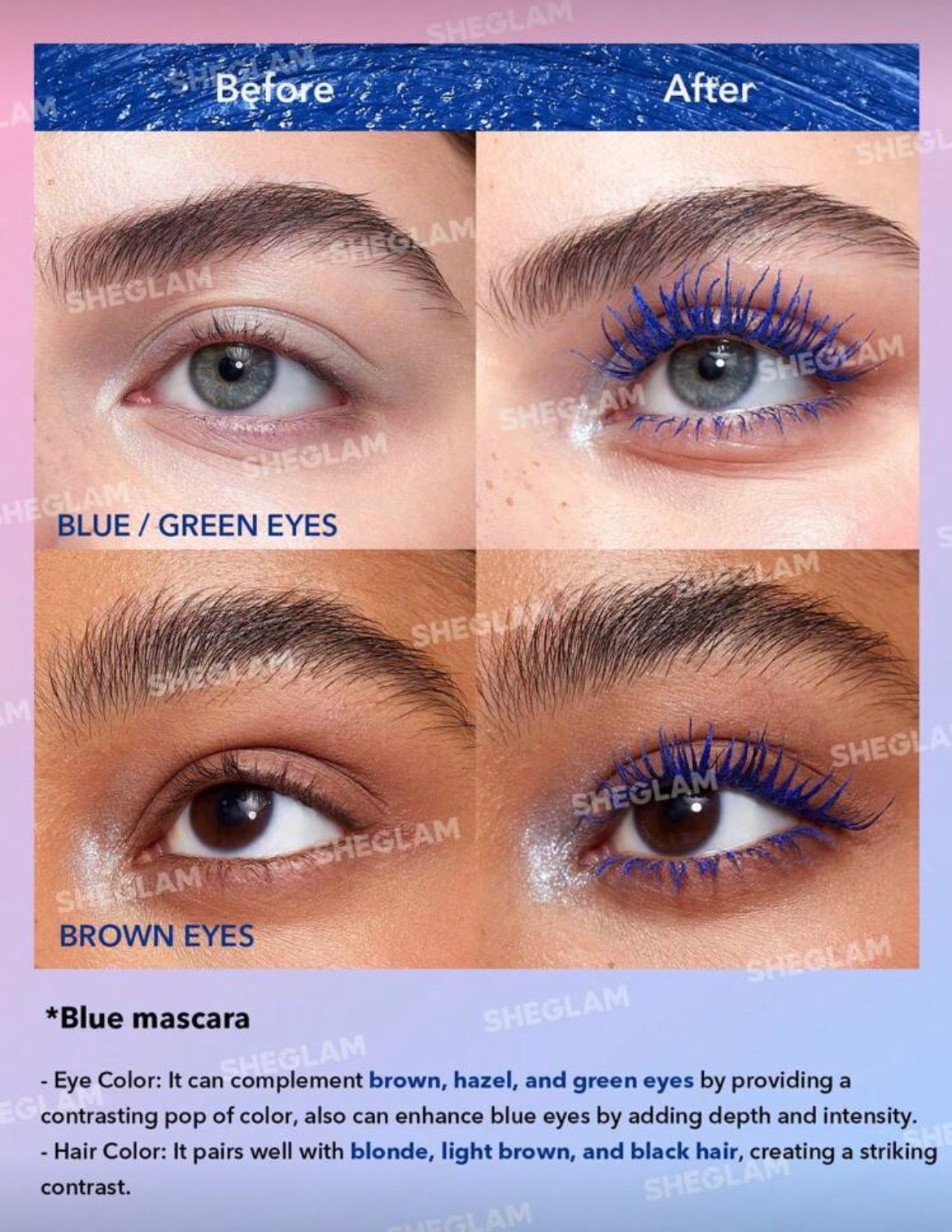 Sheglam Máscara De Pestañas Alargamiento