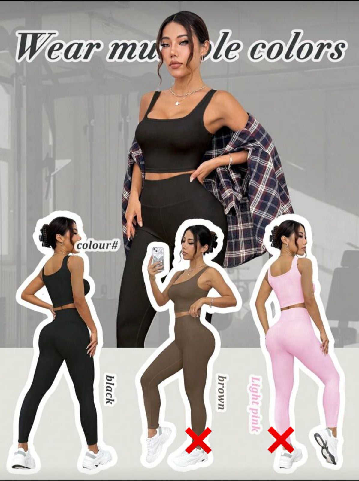 Legging y top deportivo