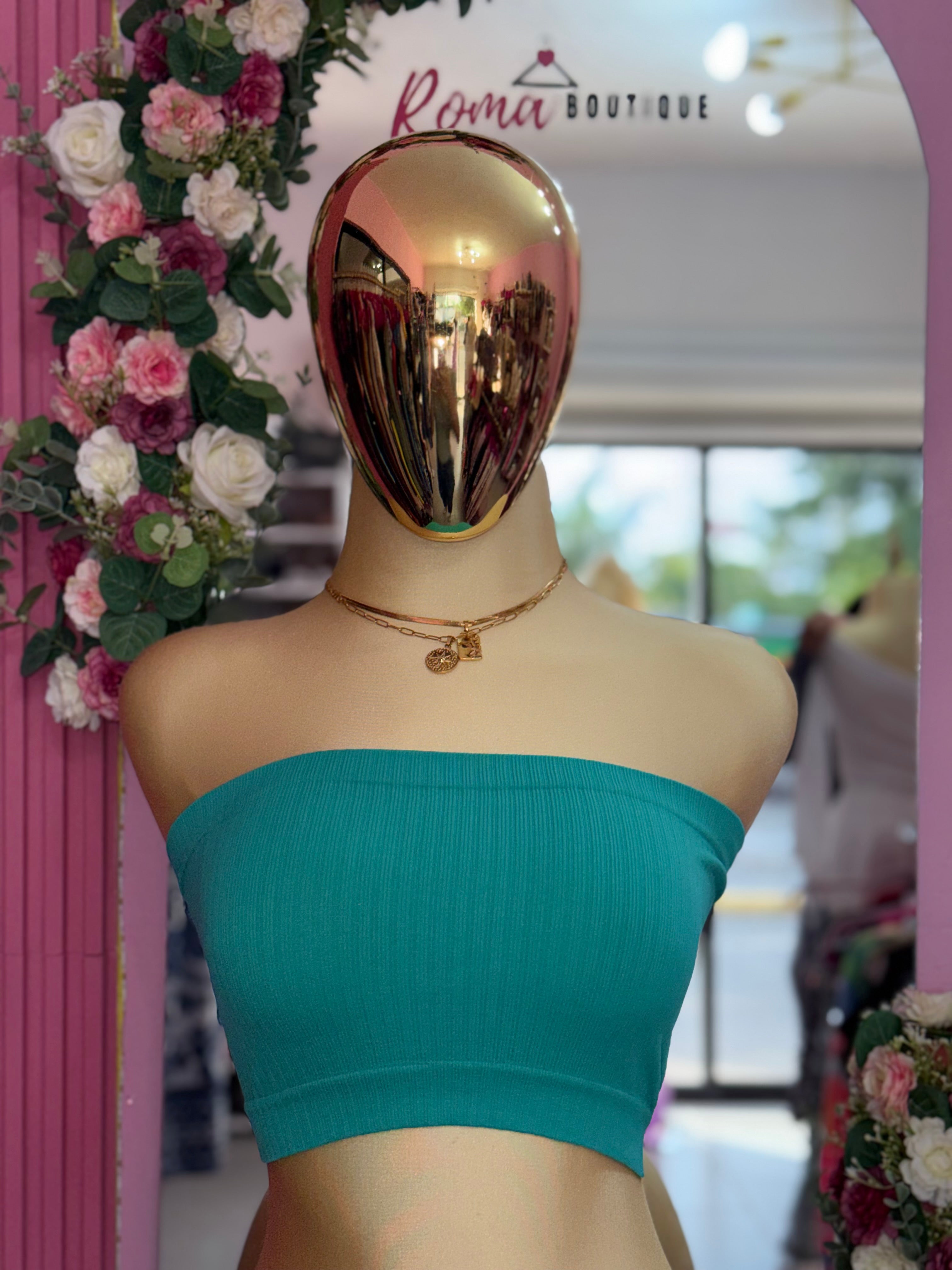 Top básicos strapless