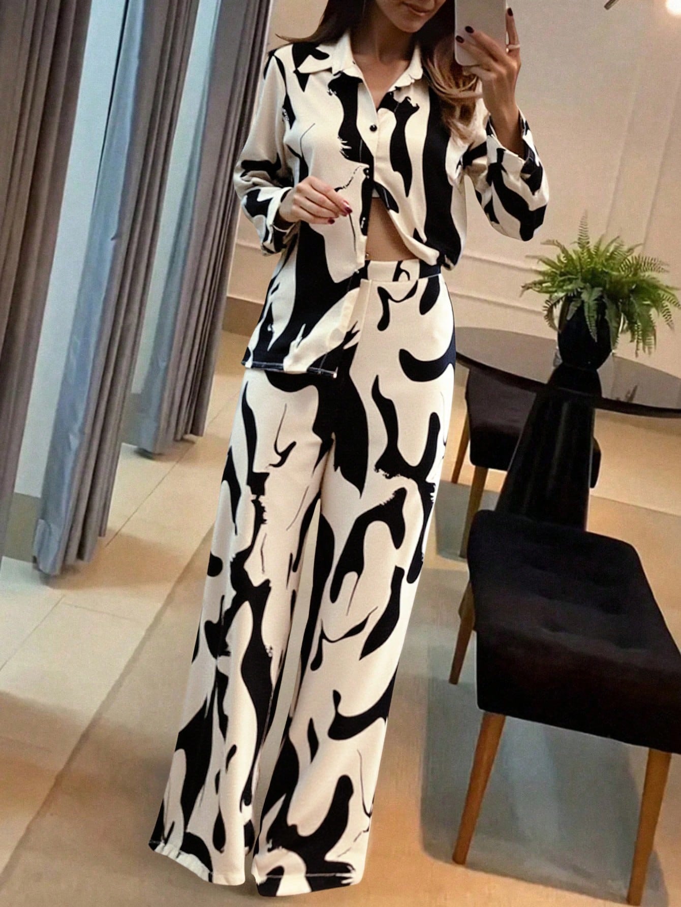 Conjunto de pantalón con estampado