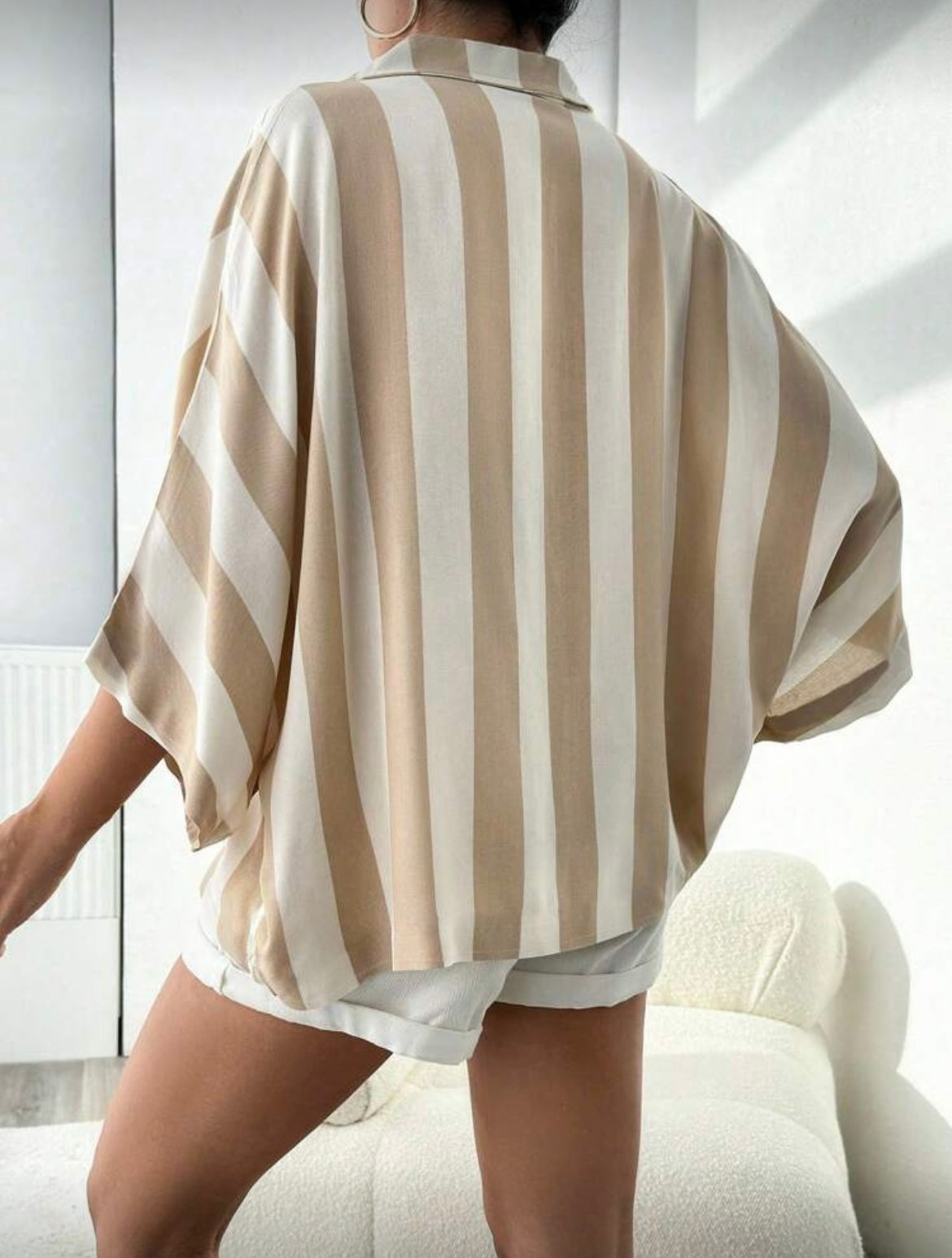 Blusa satén holgada