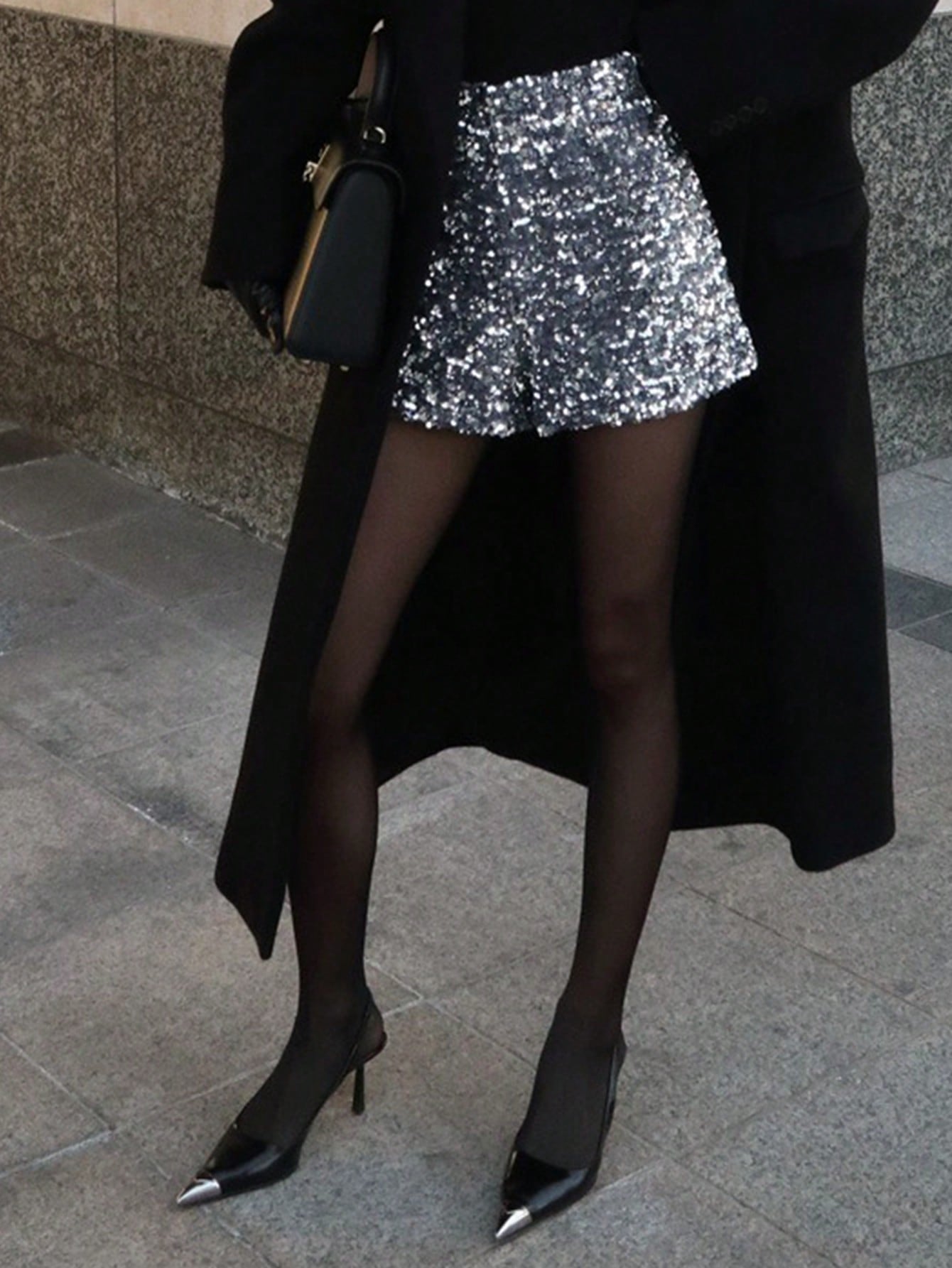 Short de lentejuelas