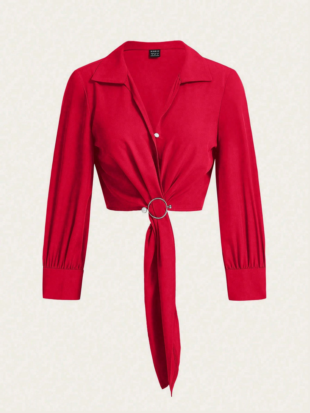 Blusa con botones manga larga