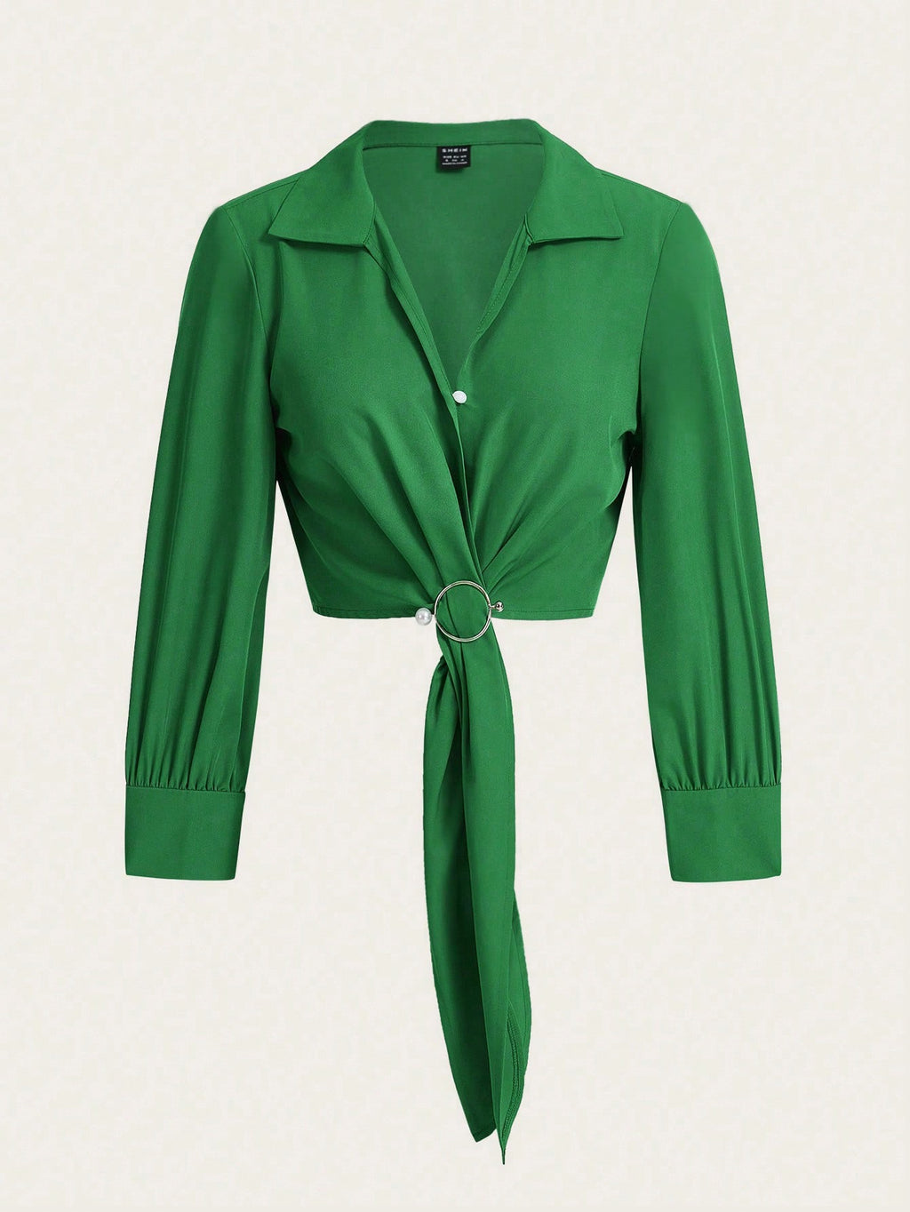 Blusa con botones manga larga