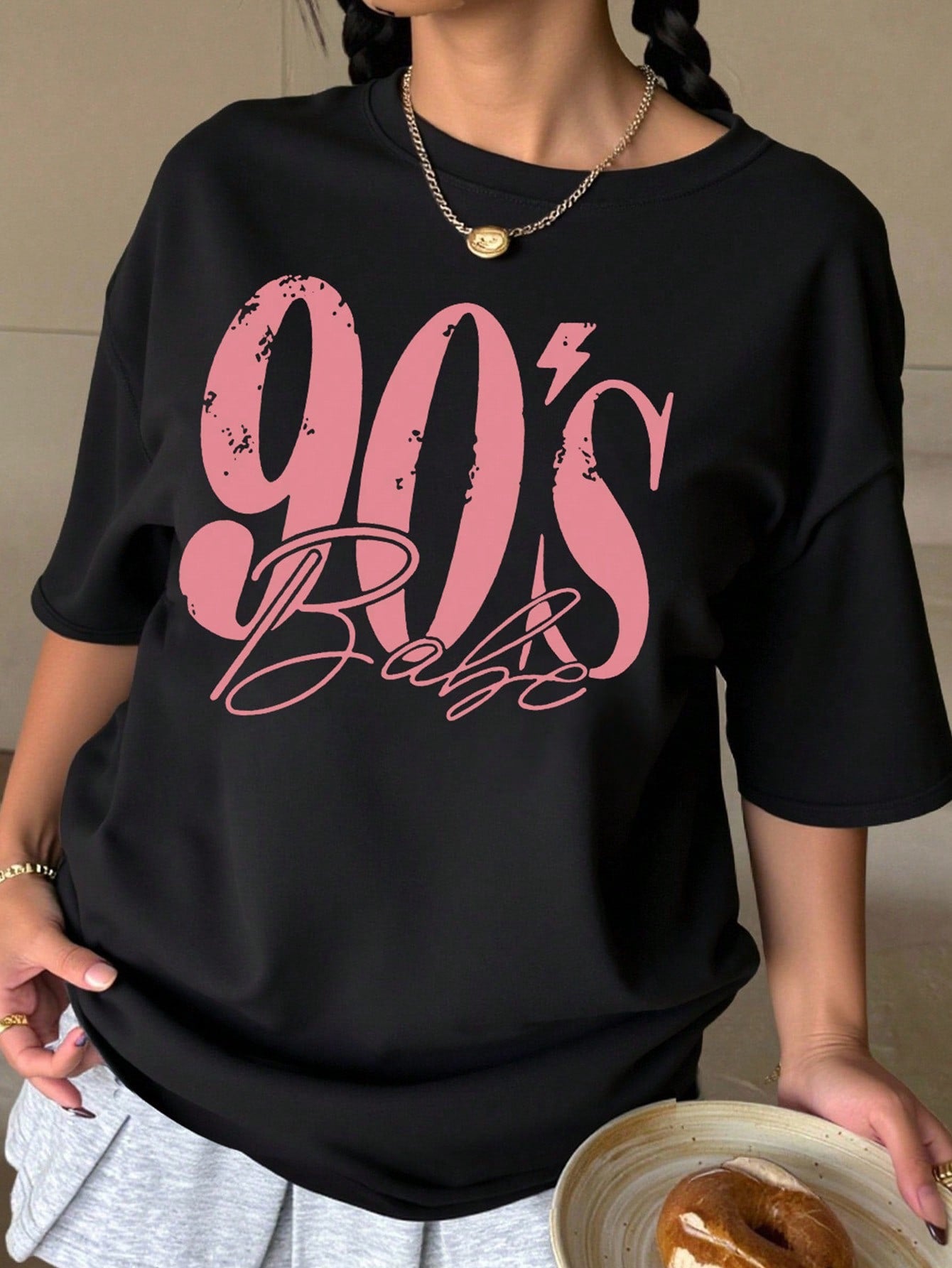 Playera dama 90’s babe oversize