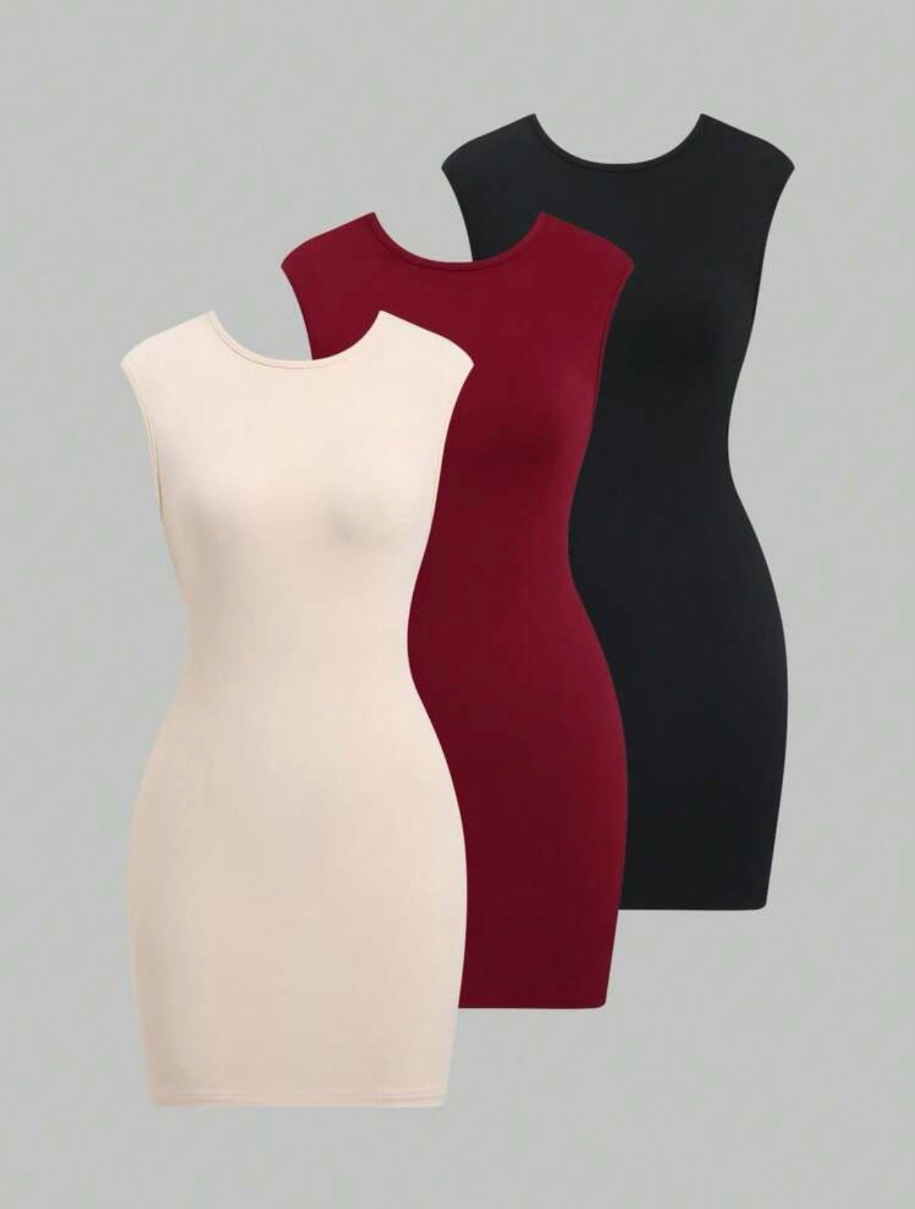 Vestido ajustado con escote