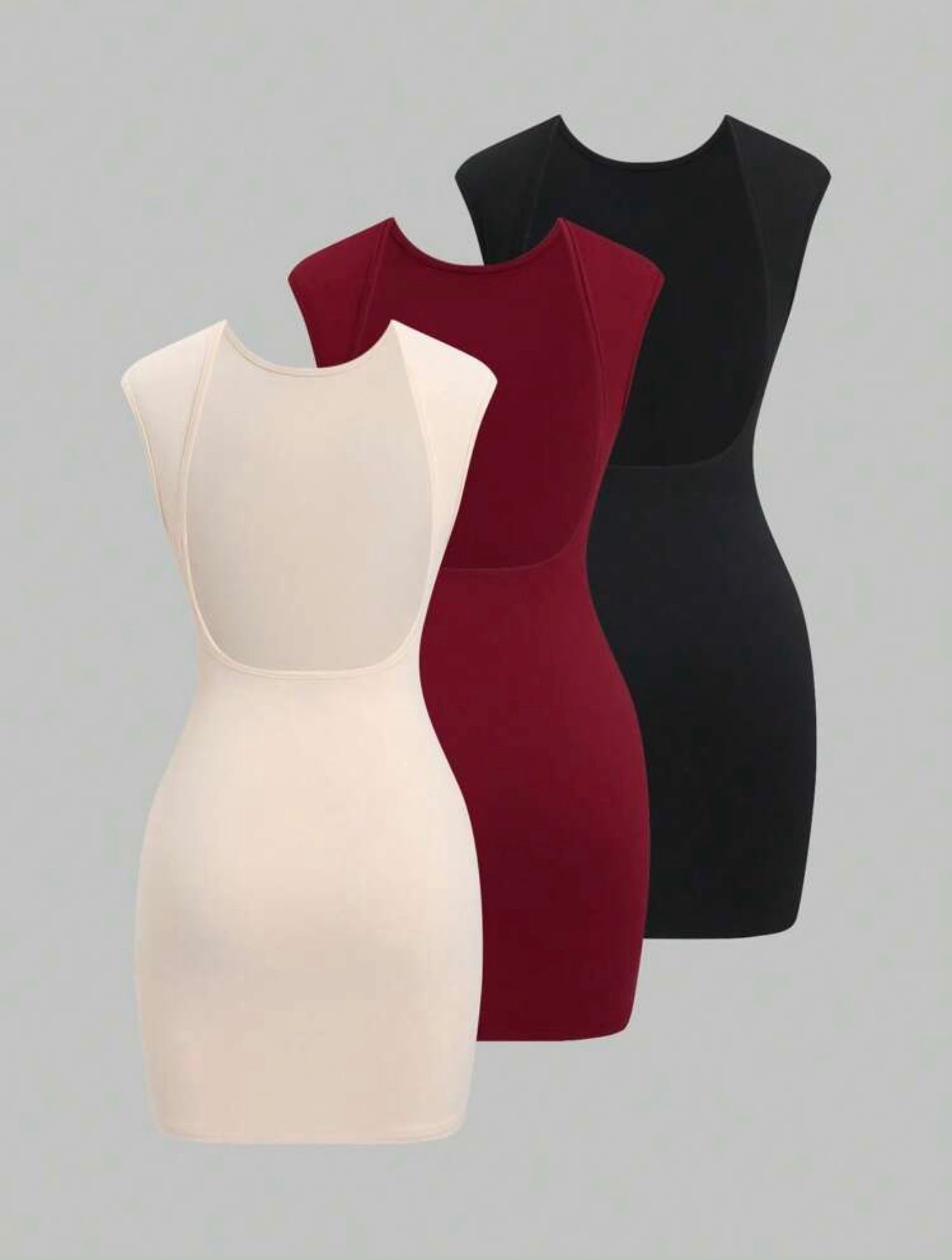 Vestido ajustado con escote